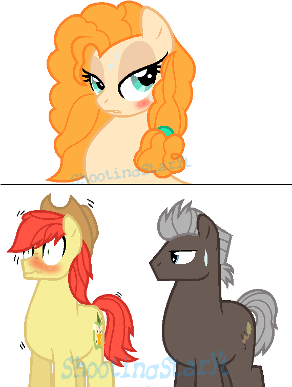 Used Again Mlp Hm Bright Mac By Shootingstaryt - Bright Mac And Pear Butter (569x763)