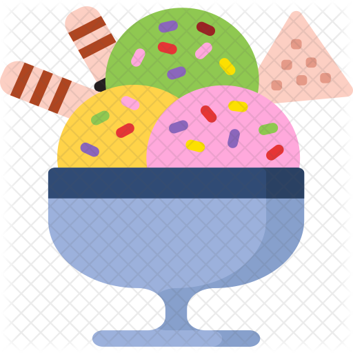 Ice-cream Bowl Icon - Ice Cream (512x512)