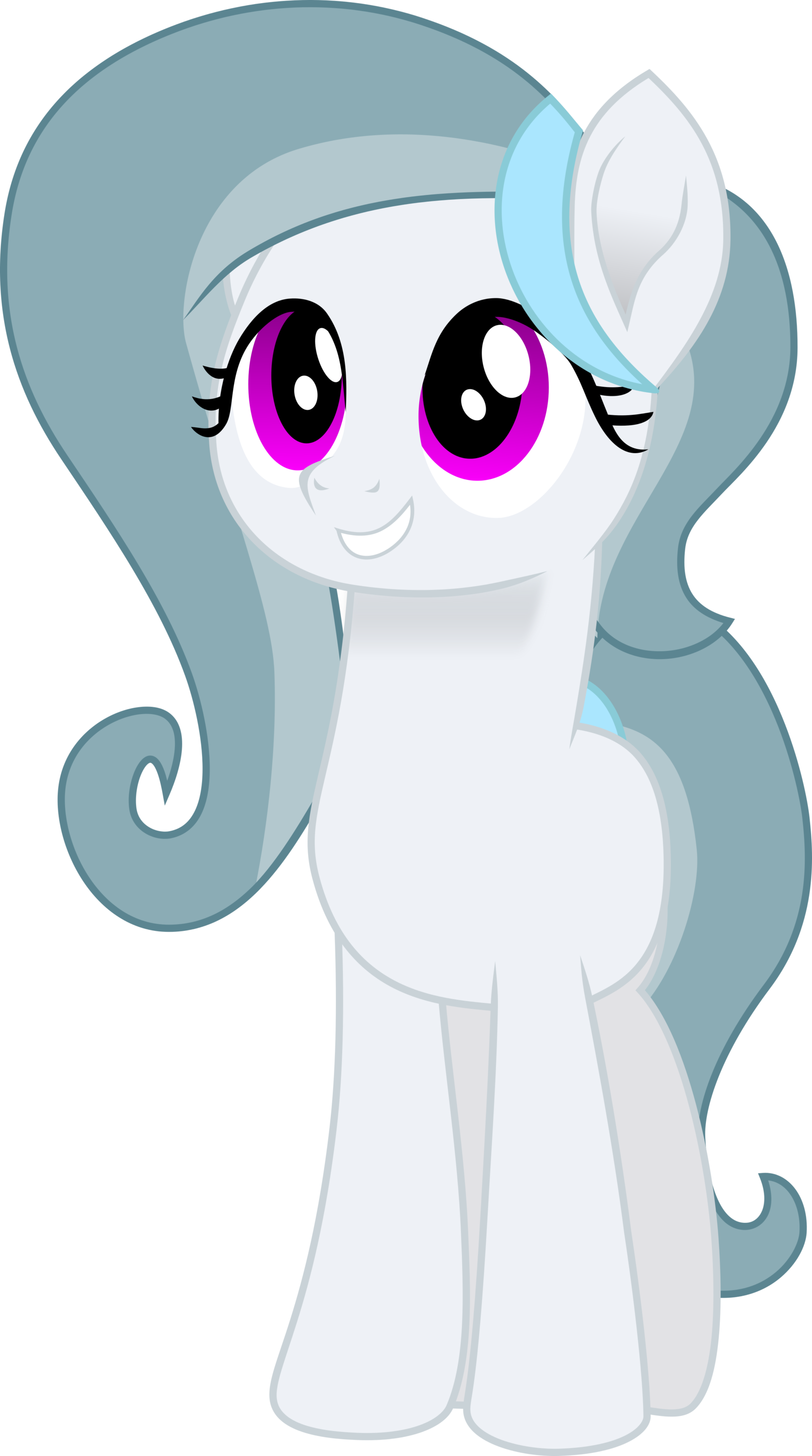 Silver Bell [my Oc's Pony] By Hendro107 - Digital Art (1600x2867)