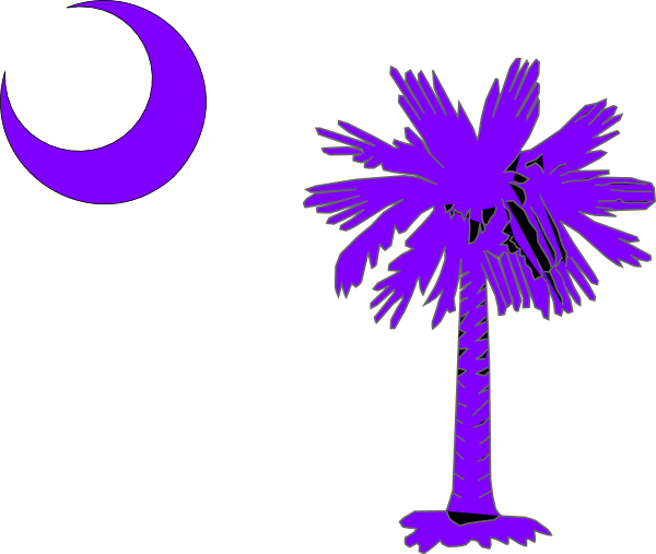 South - Carolina - Clipart - Flag Of South Carolina (600x507)
