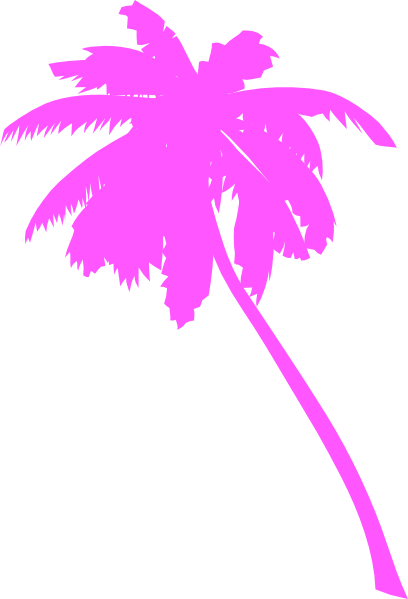 Vector Palm Trees Clip Art At Clker - Black And White Brandy Stickers (408x599)