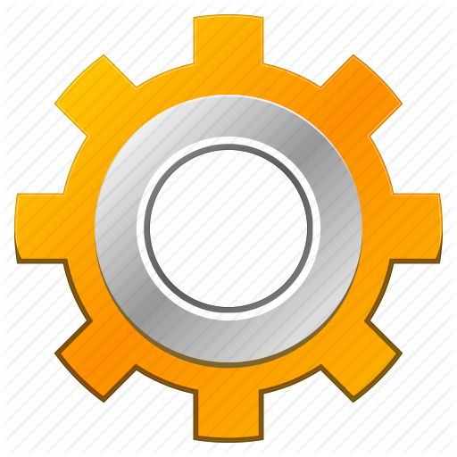 Safety Industrial Man Gear Tools Flat Vector Illustration - 3d Gear Icon Png (512x512)