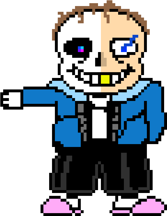 Sams Arm Left Sprite - Sans Bad Time Pixel Art (760x770)