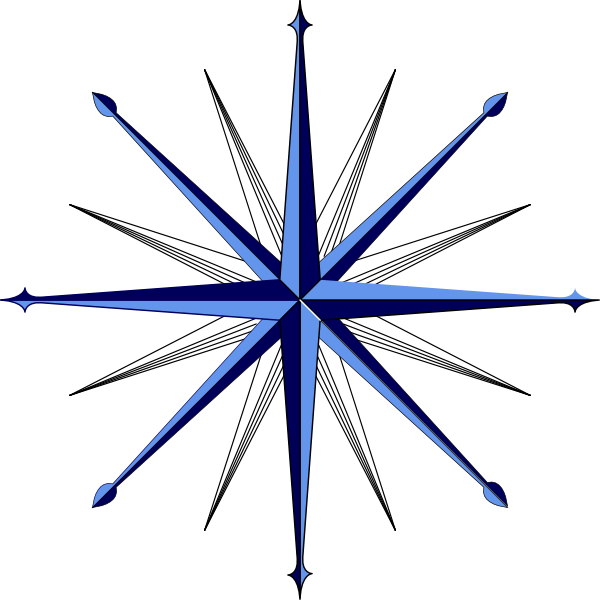 Blue Star Svg Clip Arts 600 X 600 Px - Clip Art (600x600)
