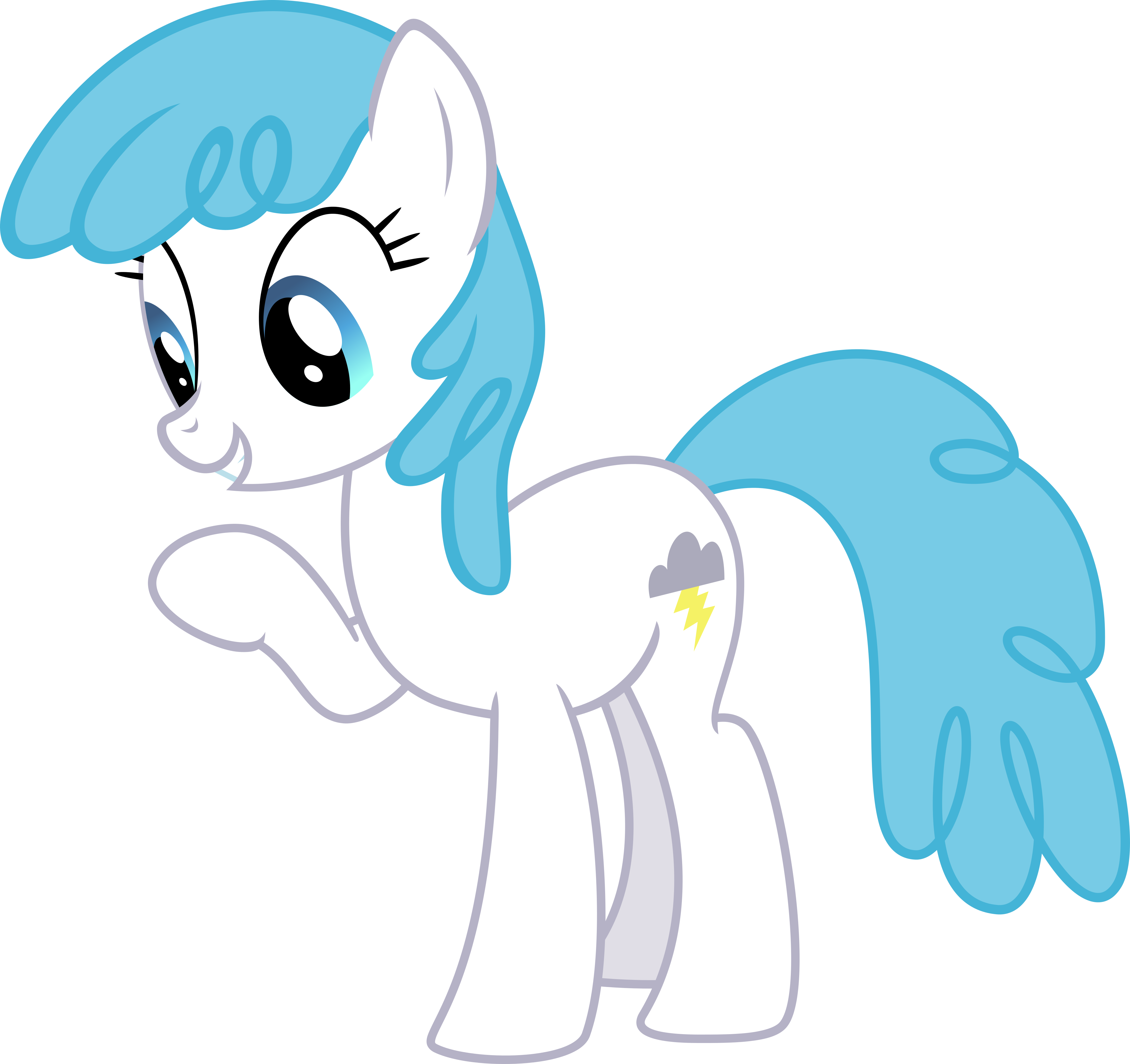 White Lightning[earth] By Ispincharles - White Lightning Mlp Vector (4461x4201)