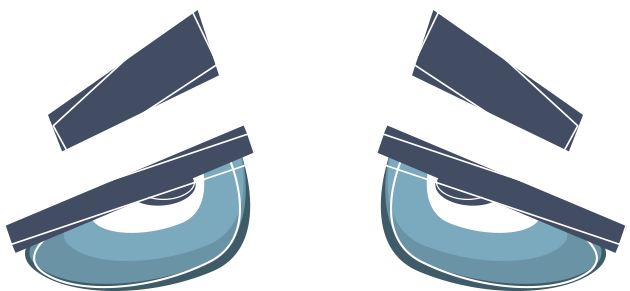 Sleep Png Transparent Image - Sleep Deprived Eyes Clipart (641x380)