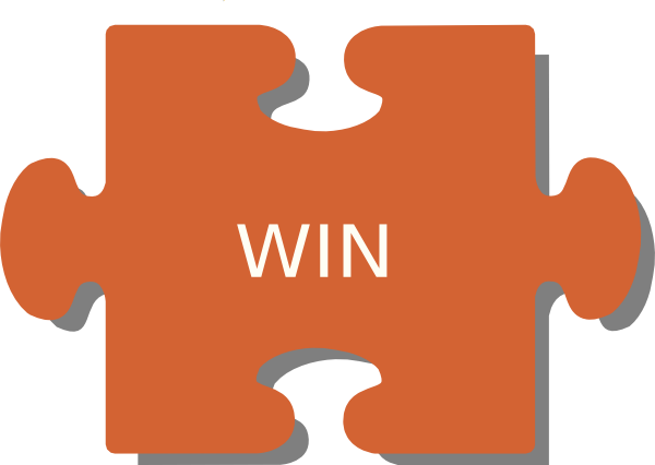 Jigsaw Light Orange Win Clip Art At Clker - Clip Art (600x426)