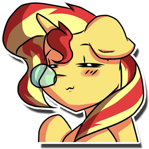 Kenishra, Eyes Closed, Female, Pony, Safe, Simple Background, - Cartoon (512x512)