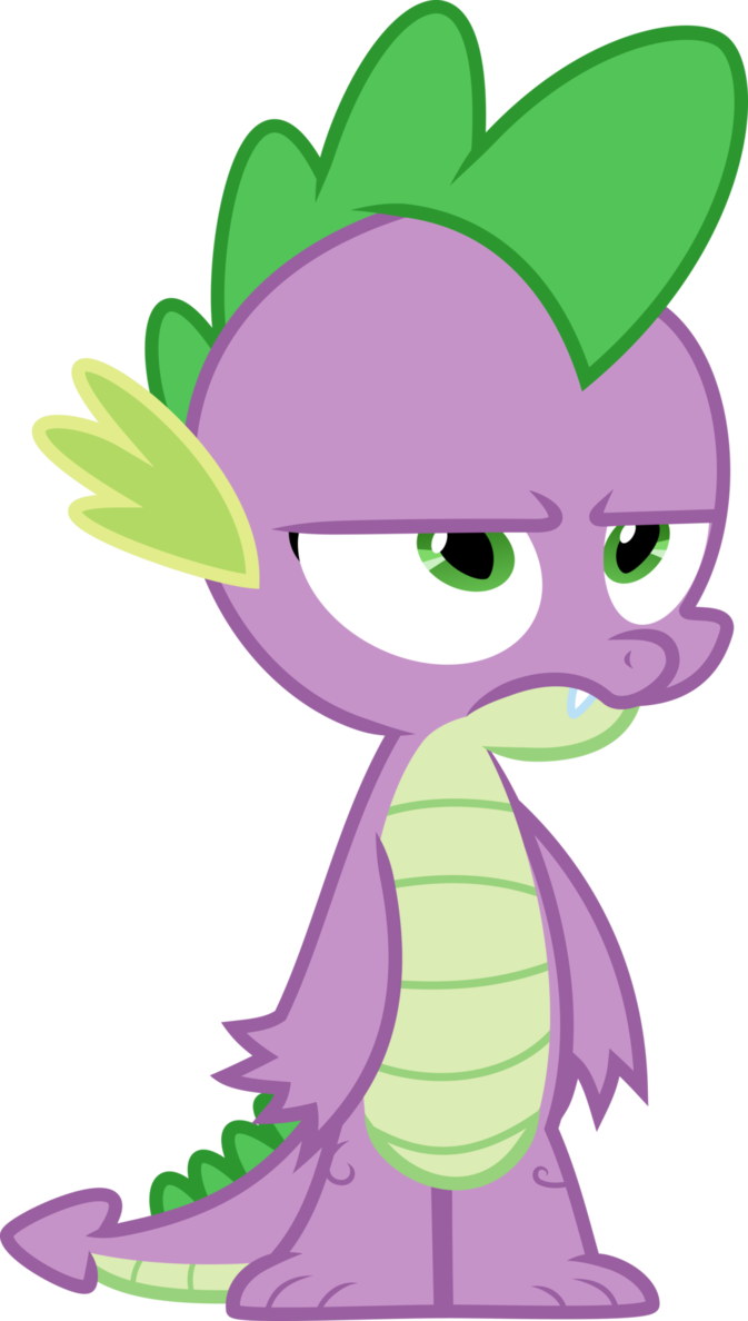 Unamused Spike - - Spike My Little Pony Transparent (673x1188)