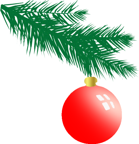Branch With Ornament By Clipartcotttage - Christmas Ornament (483x500)