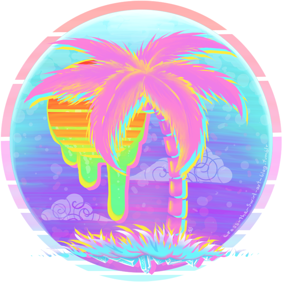 Palm Tree With Links Below - Palm Trees (1024x1024)