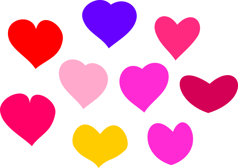 Bundle Of Hearts Svg Vector File, Vector Clip Art Svg - Heart (900x637)