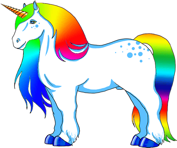 Rainbow Mane By Foxdj - Rainbow Mane By Foxdj (600x519)