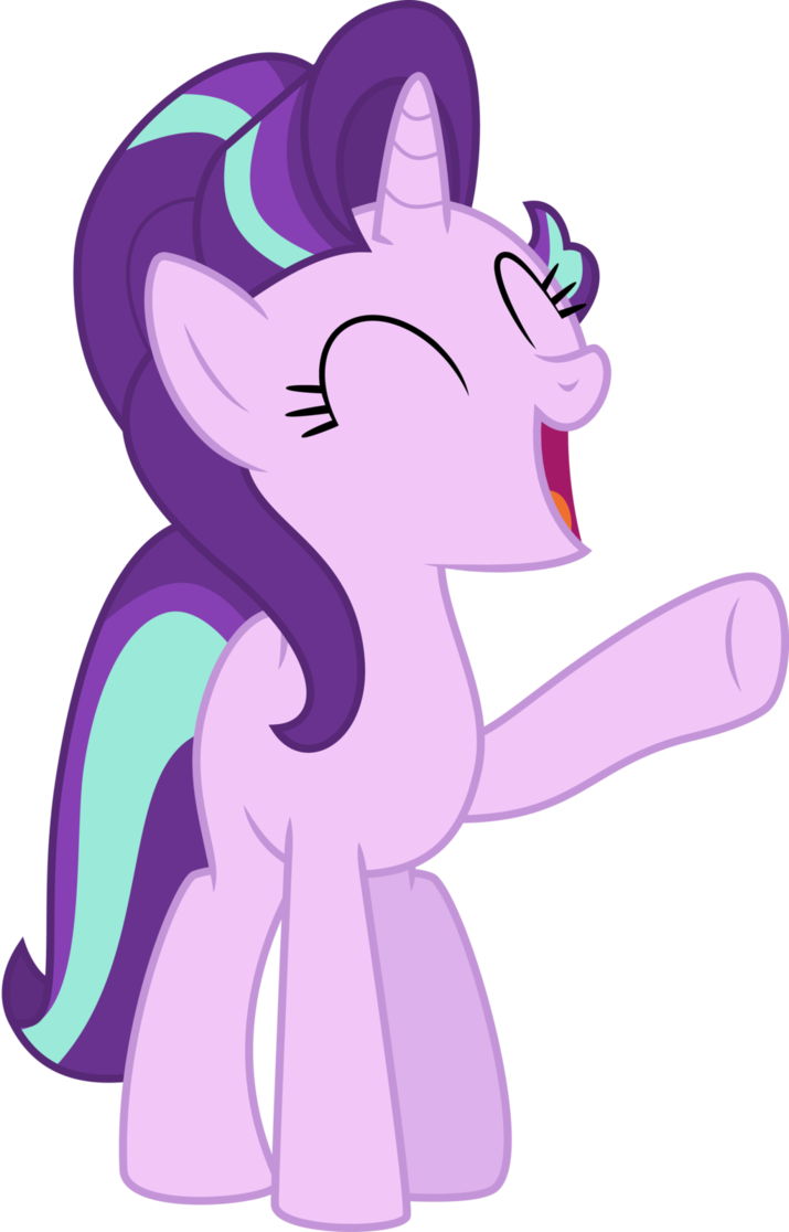 Starlight Glimmer Happy By Cloudyskie - Mlp Starlight Vector (715x1116)
