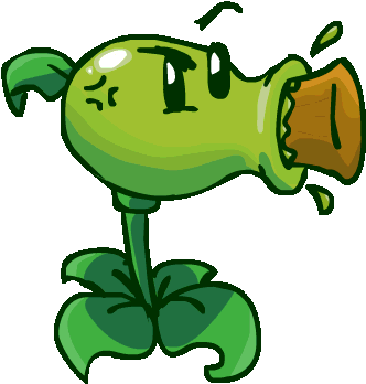Plants Vs Zombies Peashooter Gif (550x400)