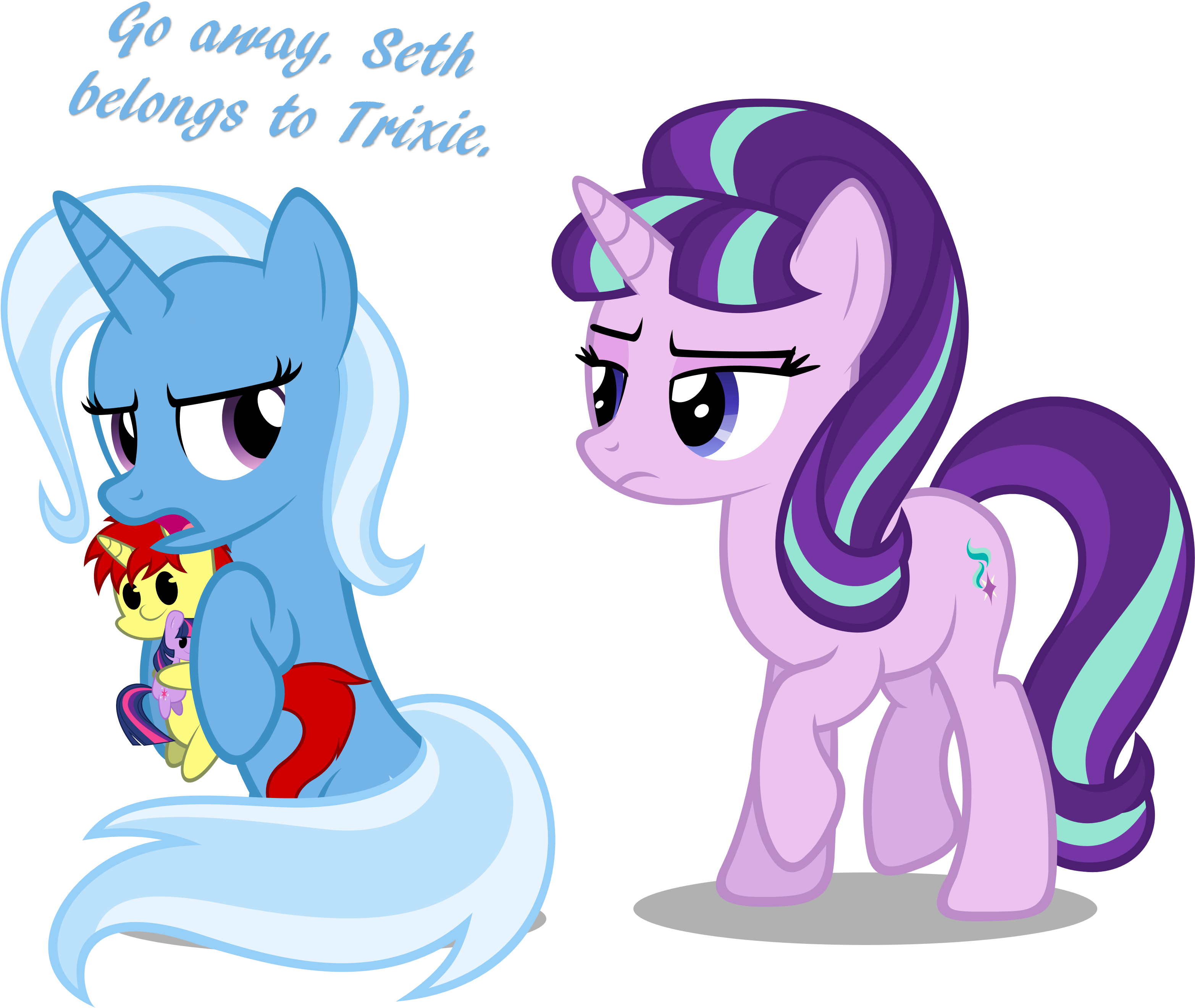 He Is Trixie's By Zacatron94 He Is Trixie's By Zacatron94 - Trixie And Starlight Glimmer (3129x2747)