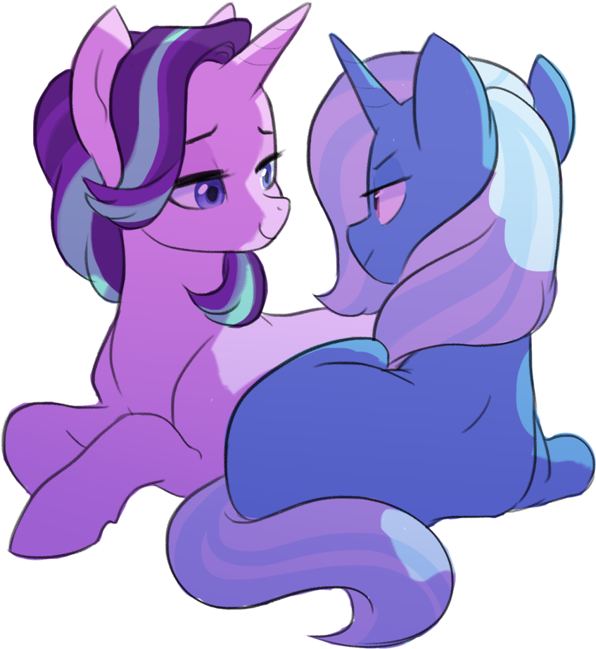 Kilala97, Eye Contact, Lesbian, Safe, Shipping, - Mlp Starlight X Trixie (995x1024)