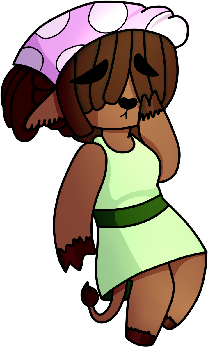 This Shy Yak Just Wants To Make Candy For Her Favorite - Cartoon (849x1309)