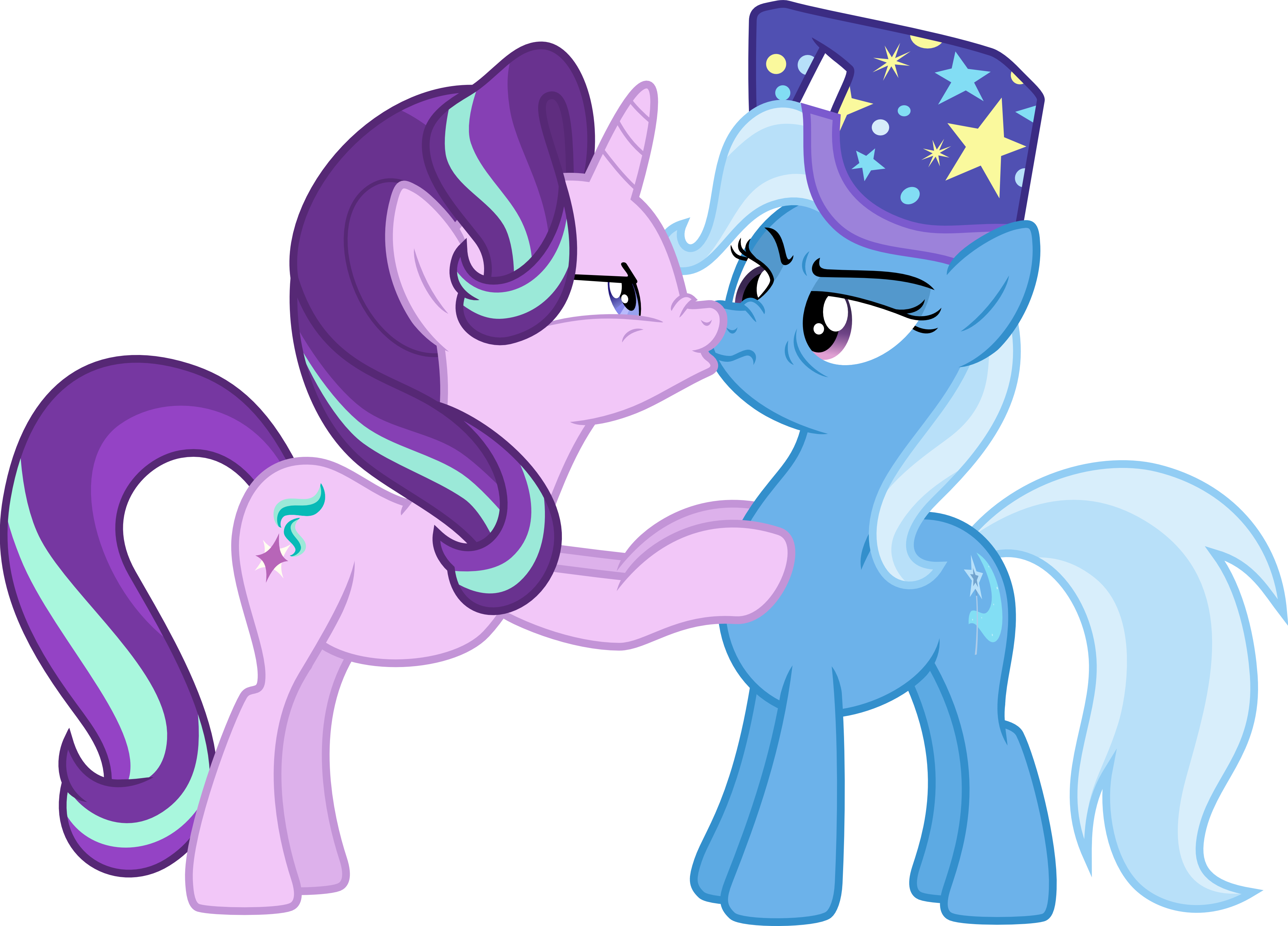 Trixxlight Angry Kiss By Jeatz-axl - Trixie Lulamoon And Starlight Glimmer (4172x3000)