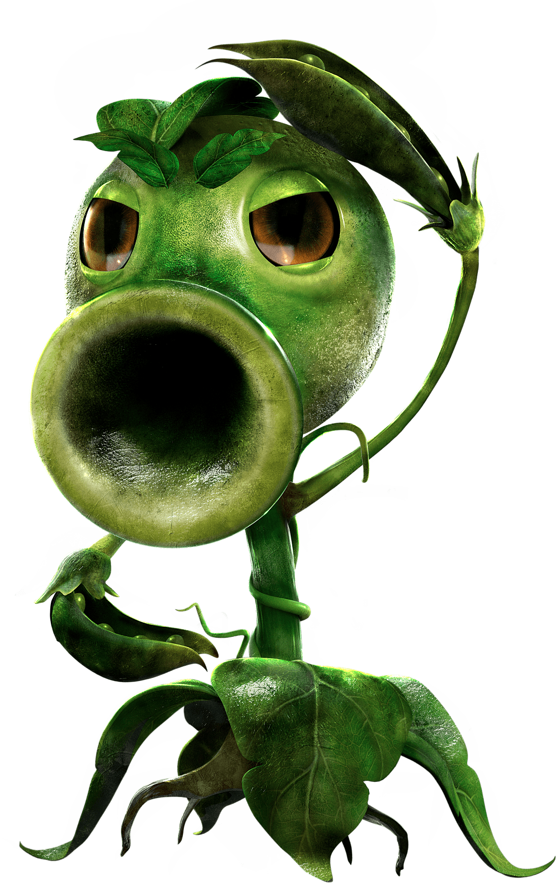 Plants Vs Zombies Garden Warfare - Pvz Garden Warfare Pea Shooter (1500x1800)