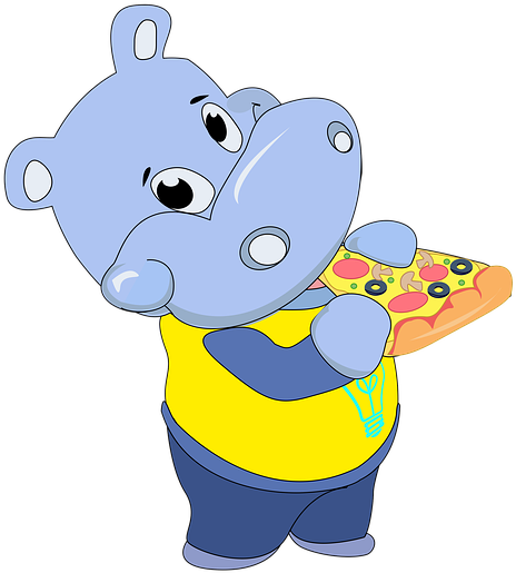 Cartoon Kids Swimming 29, Buy Clip Art - Бегемот Рисунок (509x720)