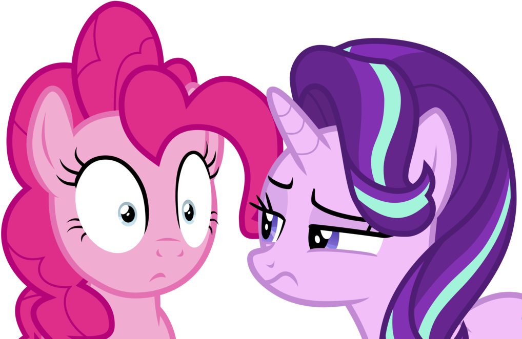 Starlight Not Sure With Pinkie - Pinkie Pie Hypnotized (1024x680)