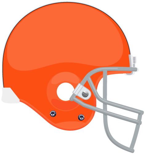 Cleveland Browns - Denver Broncos Helmet Png (471x500)