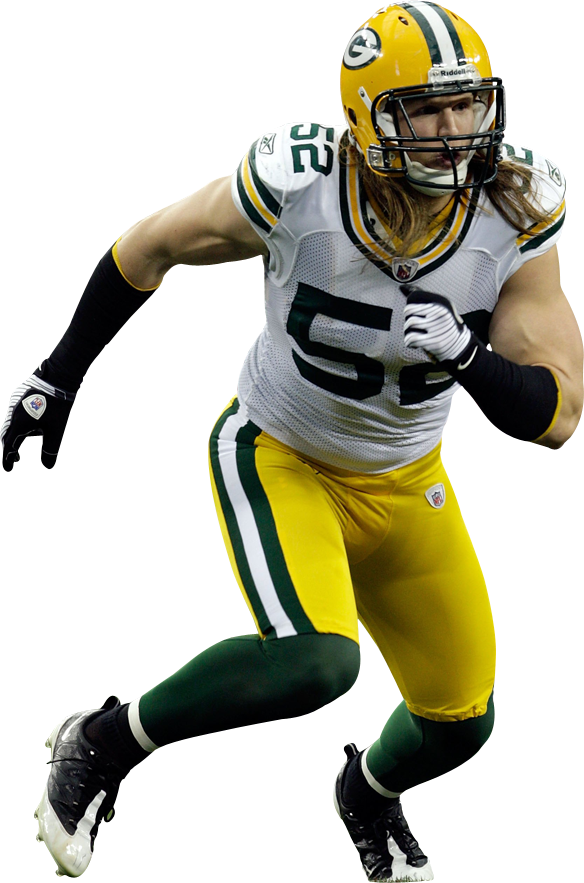 Green Bay Packers - Clay Matthews Cut Out (584x883)