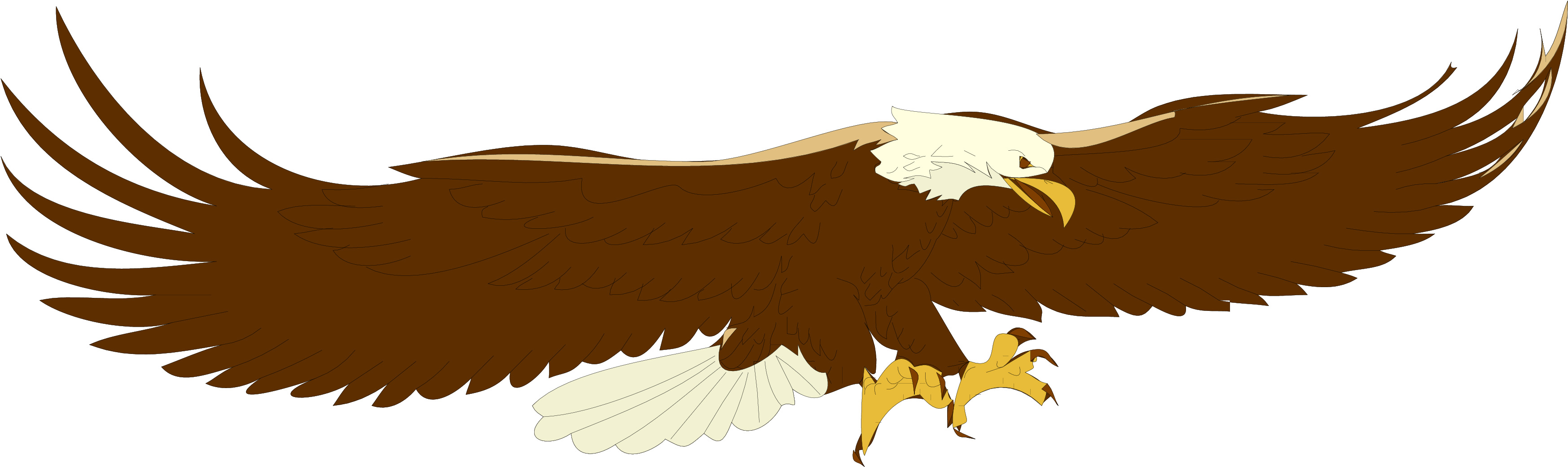 Free Bald Eagle Clip Art Pictures - Soaring Eagle Clip Art (3551x1068)