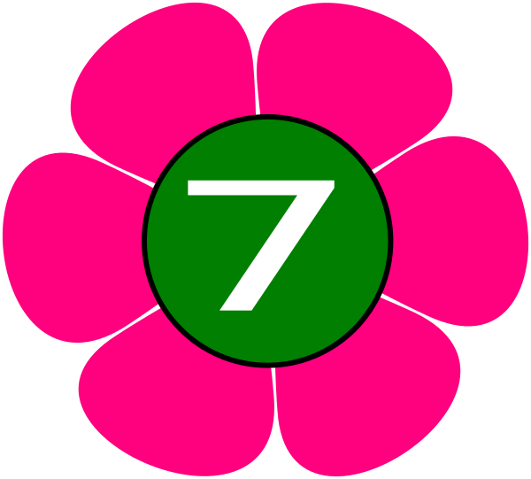 60s Flowers Clip Art (600x541)