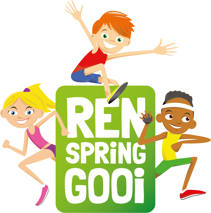 Ren, Spring, Gooi Is Voor Basisschoolkinderen In Groep - Cartoon (884x892)