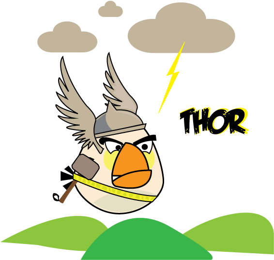 Hero Bird - Iron Bird Angry Birds (581x560)