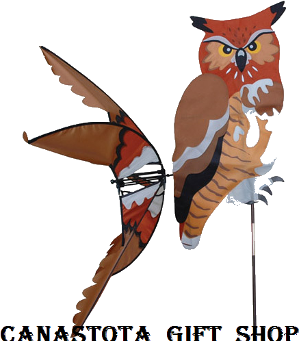 Great Horned Owl Bird Spinners Upc - Premier Designs Great Horned Owl Spinner (500x500)