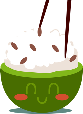 Sushi And Chinese Food Emojis Messages Sticker-1 - Sushi (408x408)