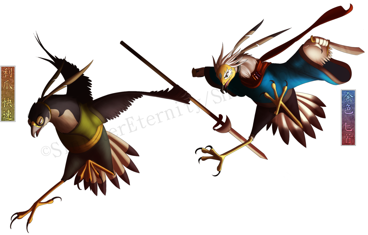 Birds Of Prey By Sinistereternity - Kung Fu Panda Birds (1280x800)