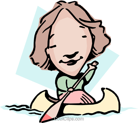 Paddling Upstream Royalty Free Vector Clip Art Illustration - Paddling Upstream Royalty Free Vector Clip Art Illustration (788x700)