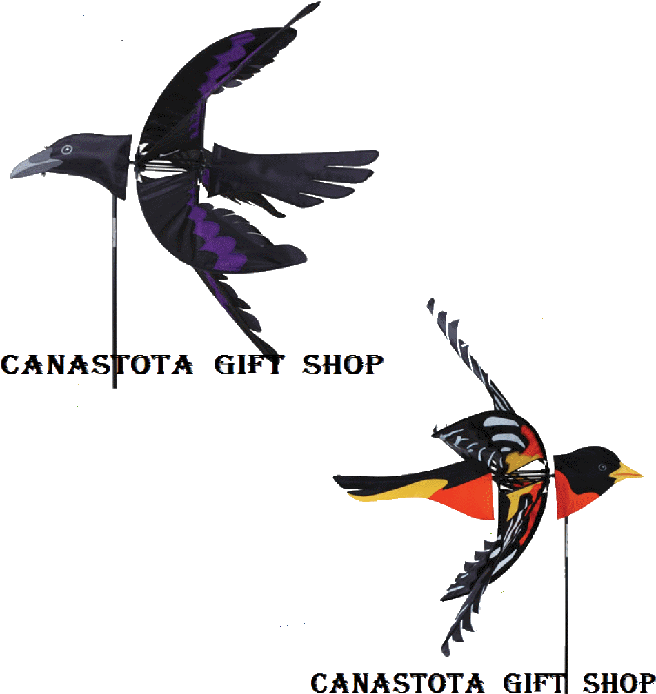Catalog For Bird Wind Spinners Featured At The Best - Flying Creature Wind Spinner - Raven (1024x1024)