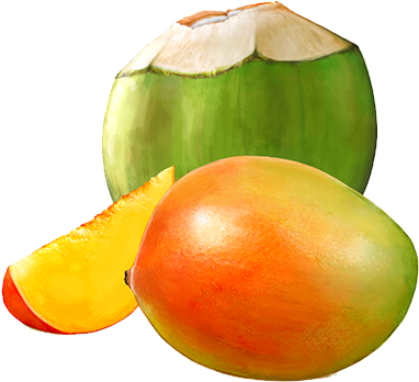 India Mango Beverage, India Mango Beverage Manufacturers - Mango & Coconut (400x400)