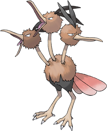 Watch Out If Dodrio's Three Heads Are Looking In Three - Pokemon Dodrio (475x475)