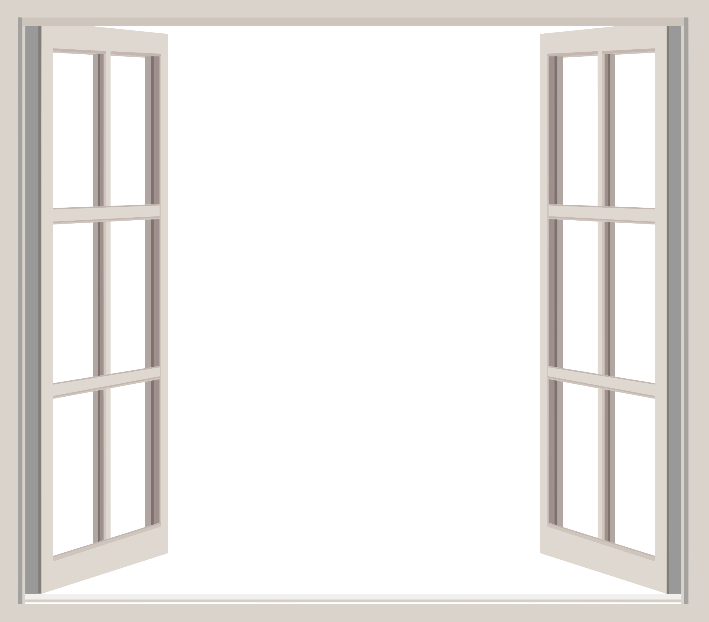 0 Kb, Window - Open Window Frame (2400x2106)