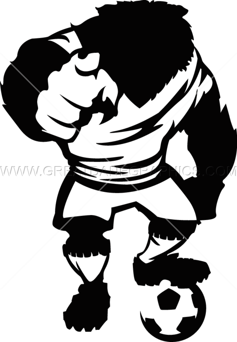 Bear Soccer Player - Vinyl Cutter (825x1190)