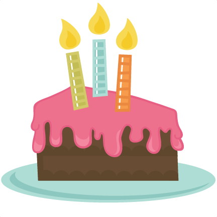 Slice Of Cake Svg File Birthdaybashsticker Pinterest - Birthday Cake Slice Clip Art (432x432)