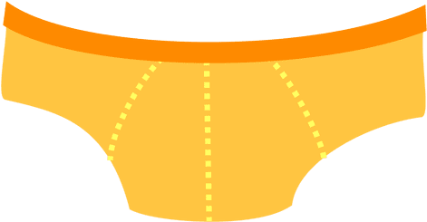 Para Hombre De La Ropa Interior De Color Amarillo De - Lenceria De Mujer Animado Png (512x512)