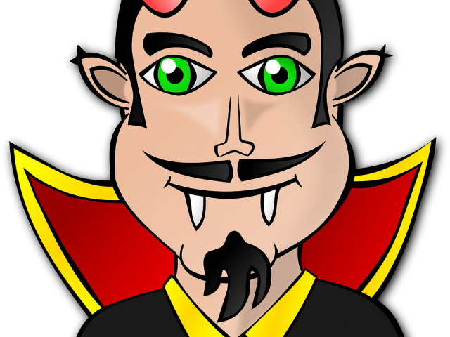 Dracula Clipart Head - Love Pinochle Ornament (round) (640x480)
