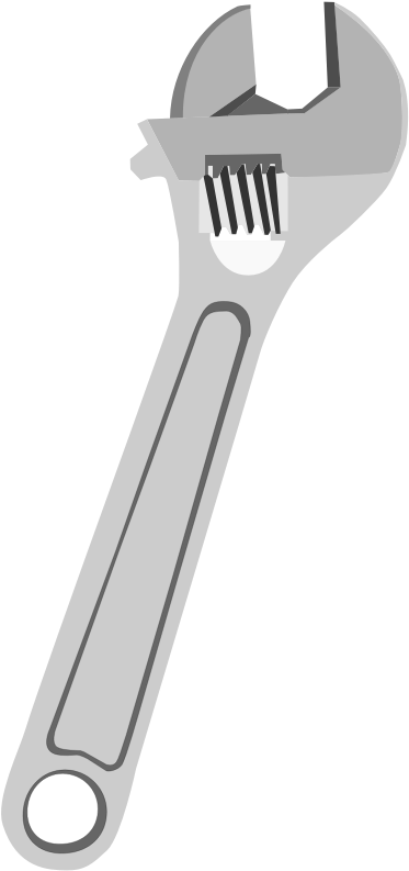 Pipe Wrench Vector Clip Art - Spanner Clipart (800x800)