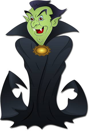 Dracula Clipart Halloween Ghost - Happy Halloween Coloring Book: Halloween Coloring Books (311x458)