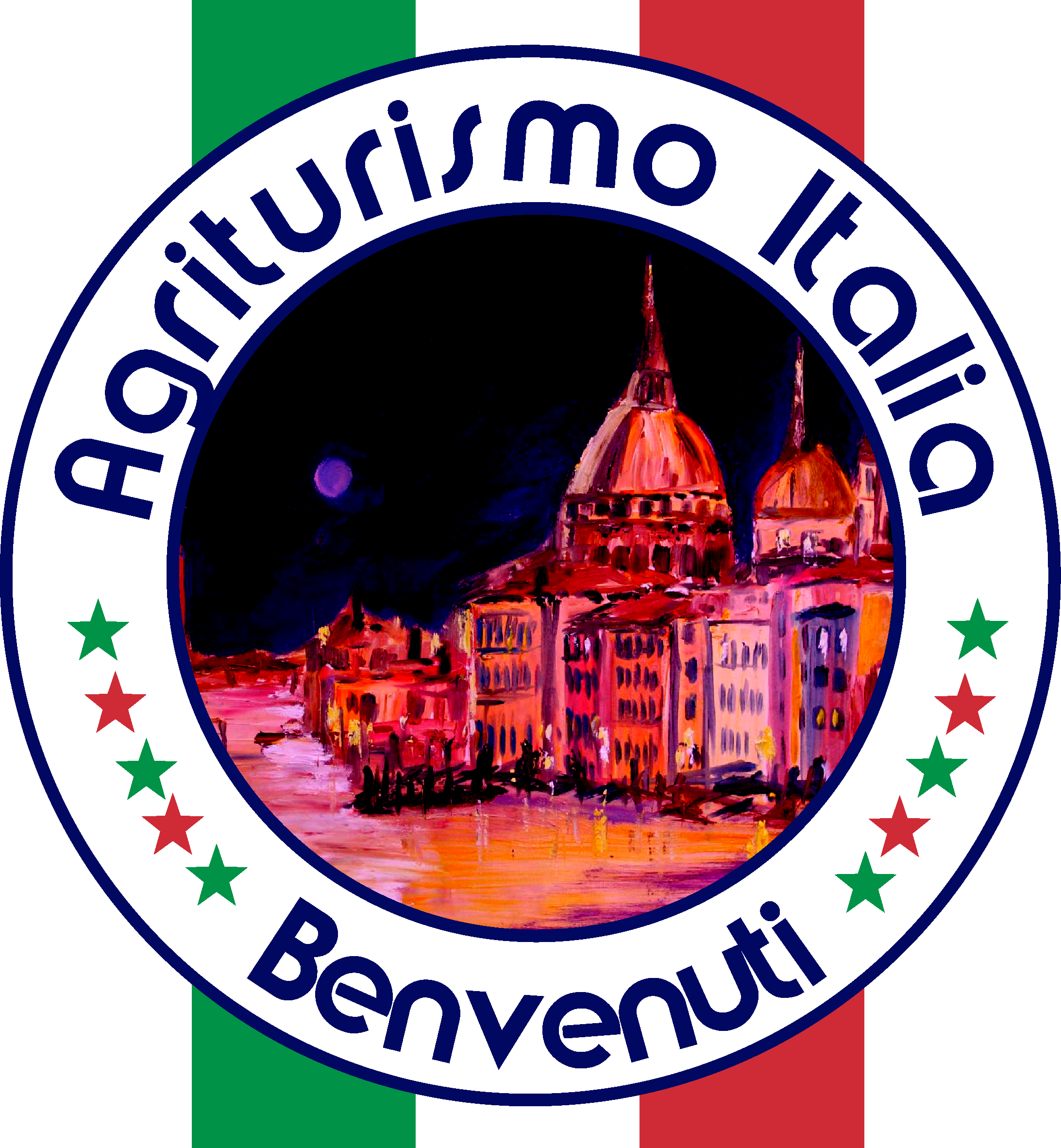 Agriturismo Italia Mit Schrift Benvenuti Logo Und Motiv - Restaurant (2185x2363)