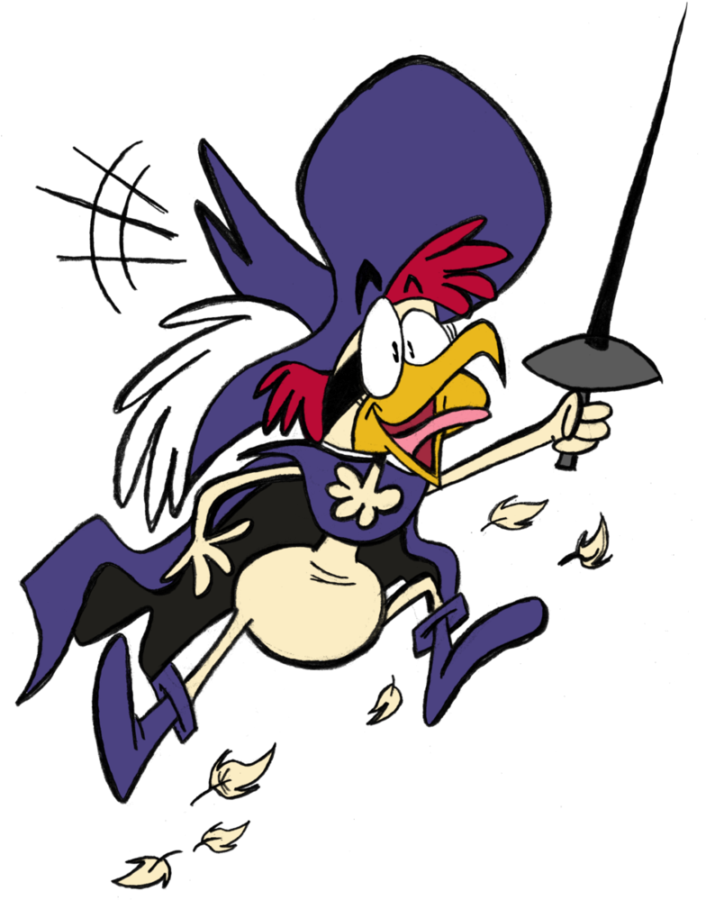 Super Chicken By Eeyorbstudios - Super Chicken Cartoon (787x1016)