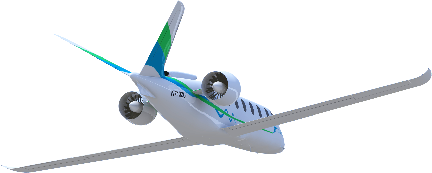 Zunum 2022 Aircraft Flying Away Above - Plane Flying Away Png (2000x1500)