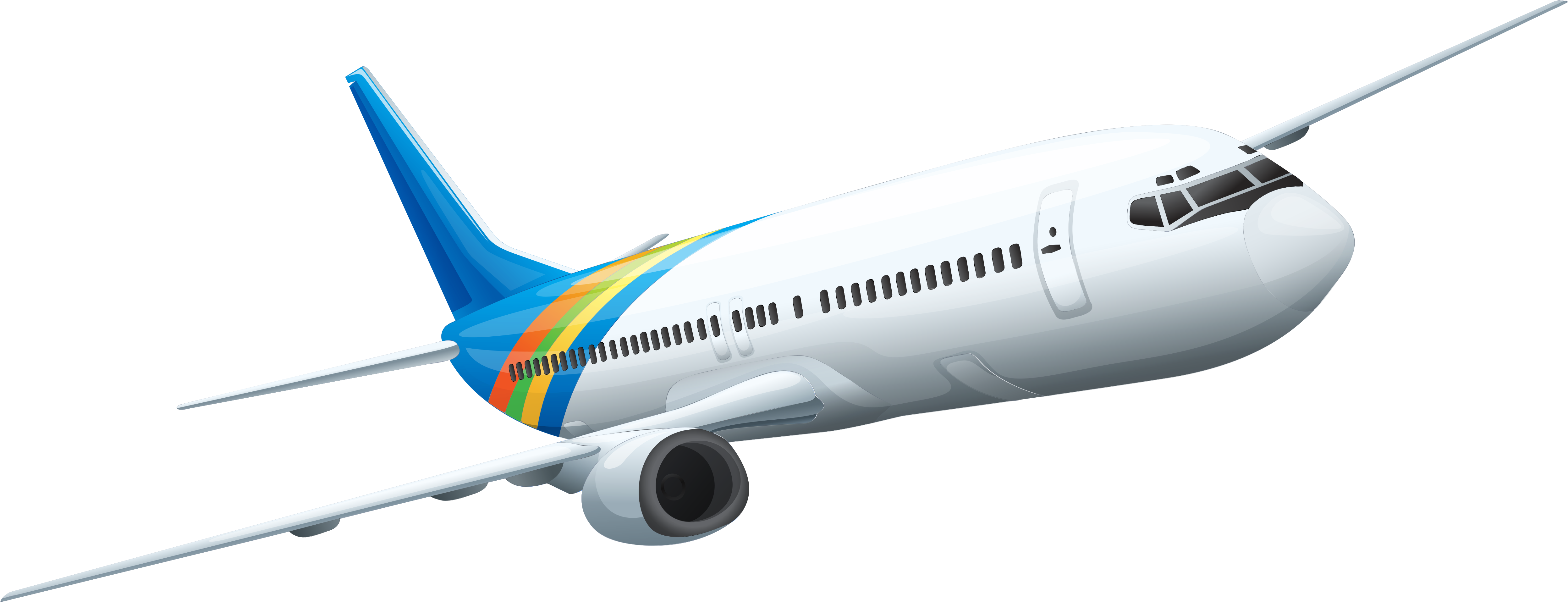 Airplane Clipart Transparent - Aeroplane Png (5060x2154)